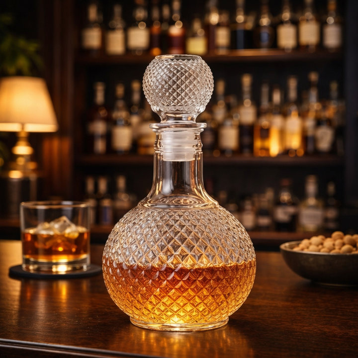 Karafa na whisky - Diamantový rez