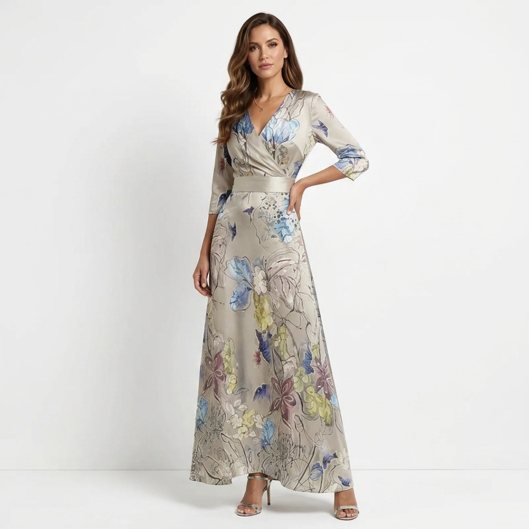Chloe - Elegantná Maxi Kvetinová Šaty