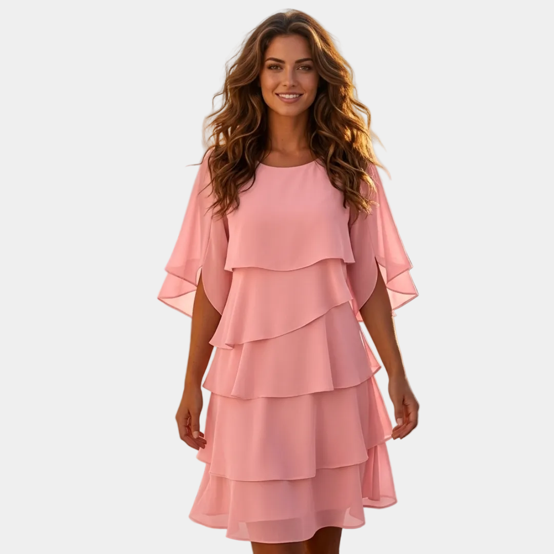 Cassandra - Elegantná šaty s mnohými vrstvami