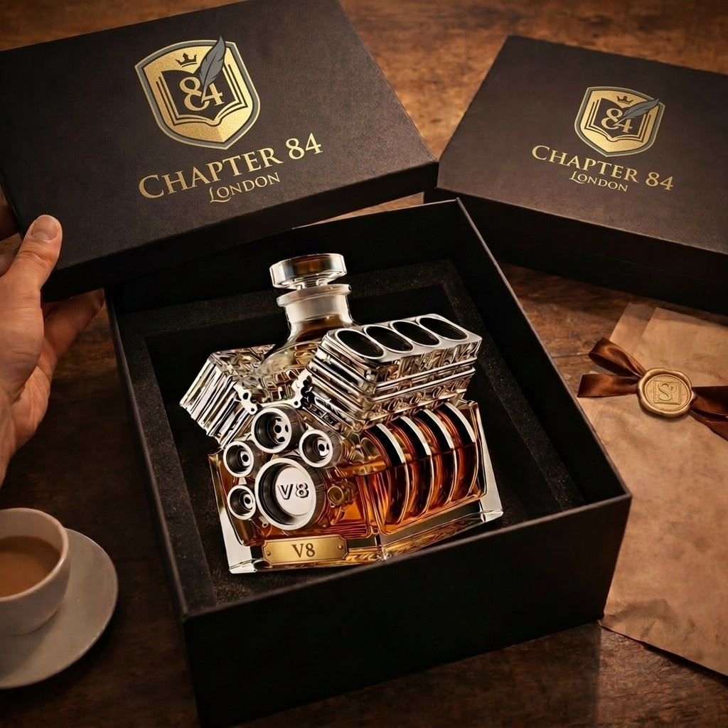 Karafa na whisky - V8 Motorová edícia