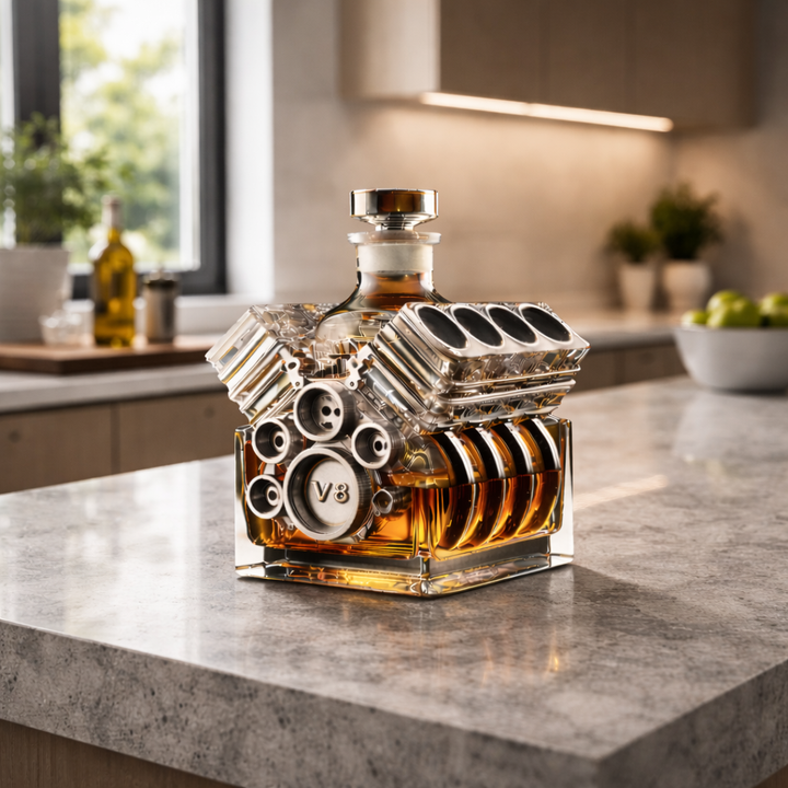 Karafa na whisky - V8 Motorová edícia