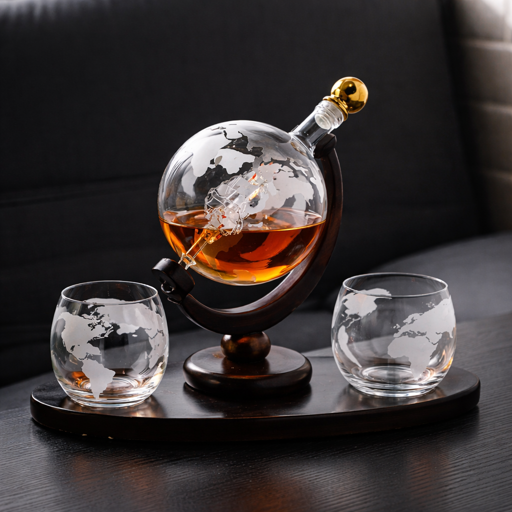 Karafa na whisky - Edícia svetová mapa