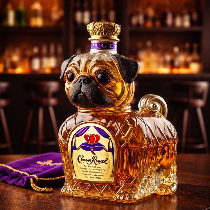 Karafa na whisky - Edícia francúzskeho buldoga