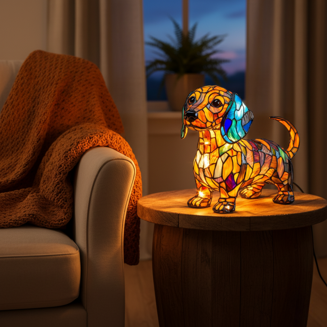 Lámpara Perro Salchicha Radiante