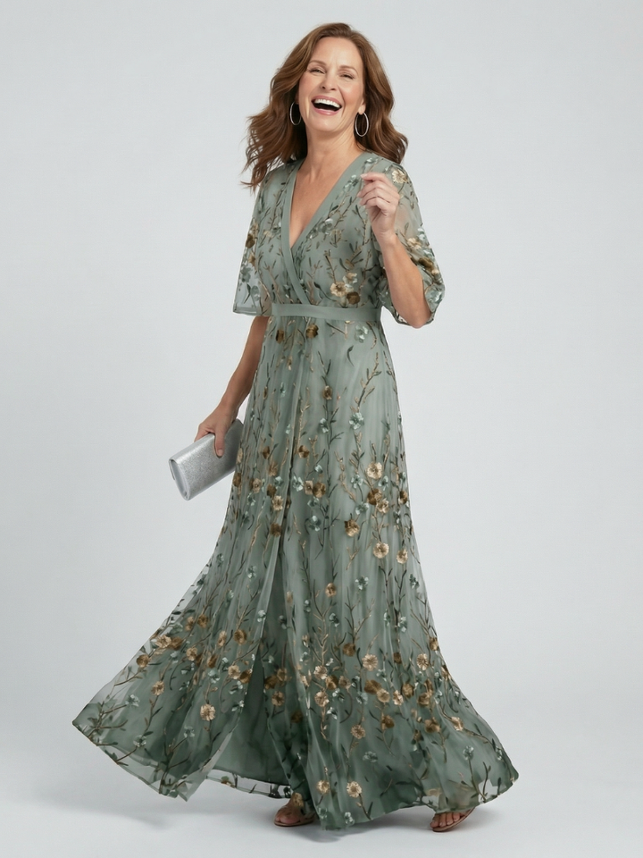 Anabela – Maxi šaty s halter výstrihom