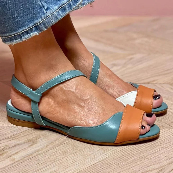 Colora - Sandále s remienkom okolo členka v farbe