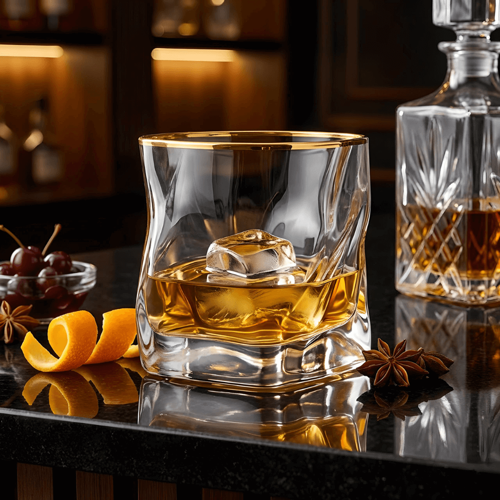 Hoshi Gold Japonský Kryštálový Whisky Pohár