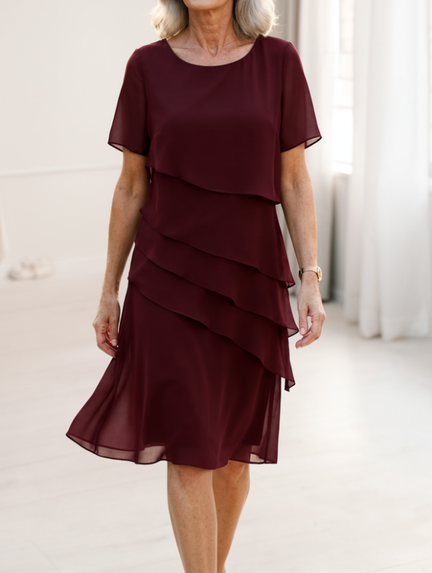 Linda - Elegantná Šaty s Prúžkami