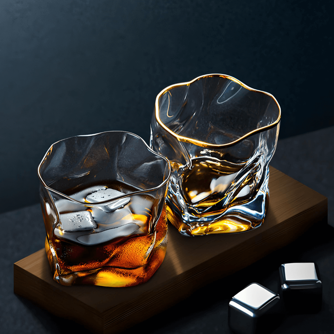Hoshi Gold Japonský Kryštálový Whisky Pohár