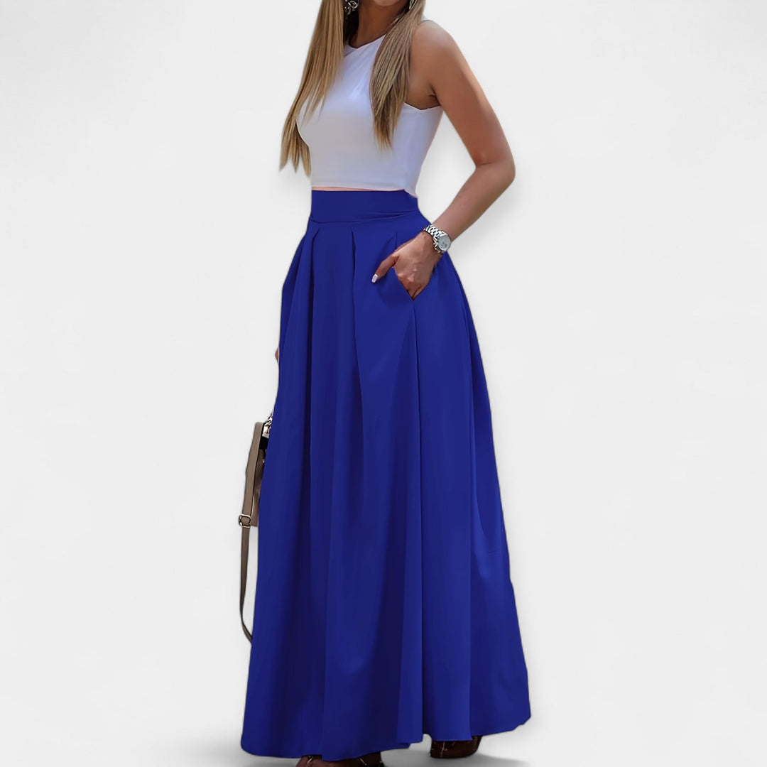 Elegantná Midi Sukňa