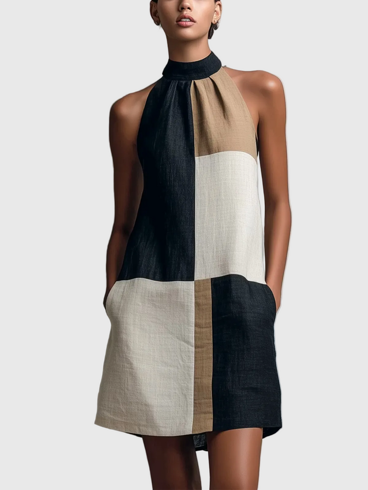 Drahomíra – Mini šaty s halter výstrihom