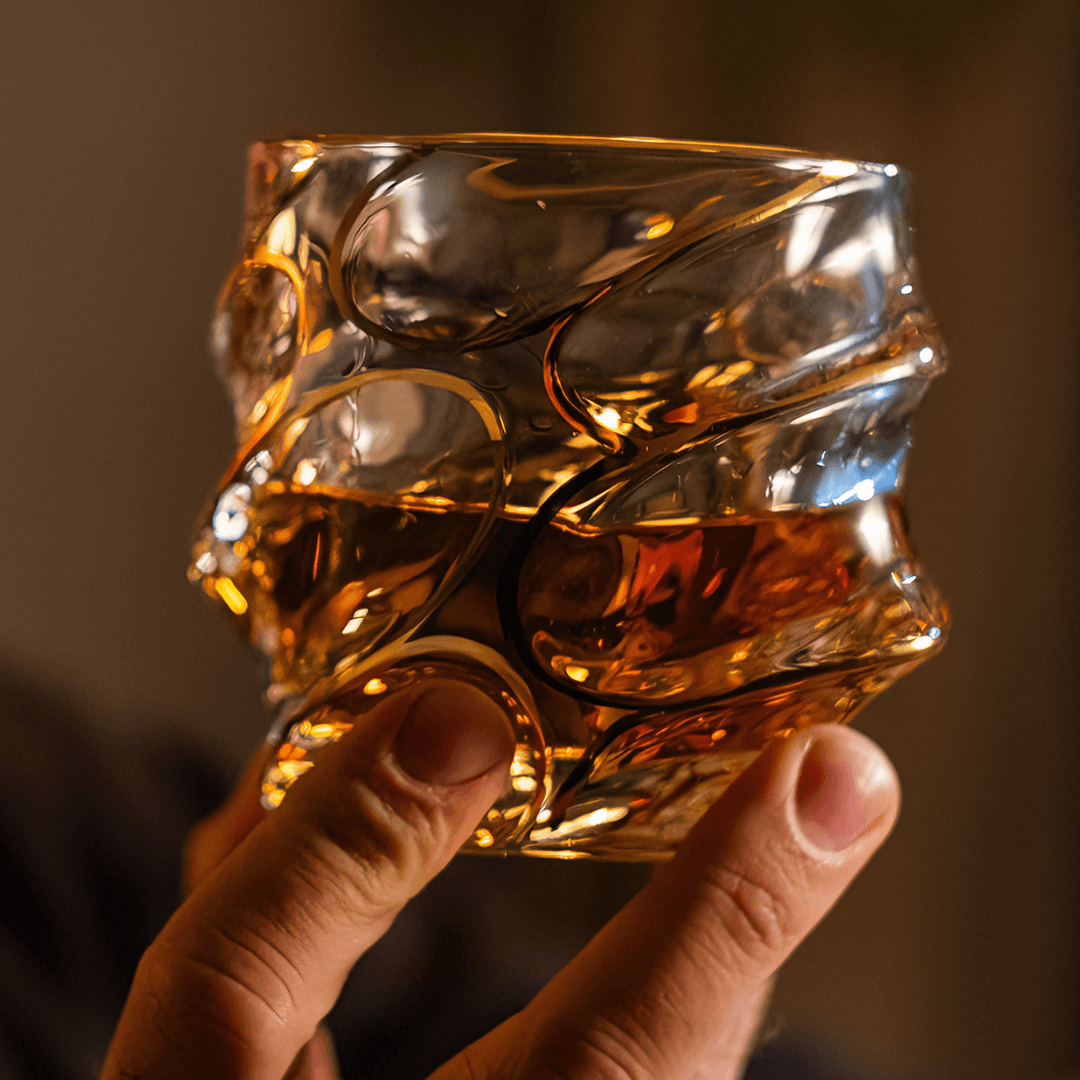 Arashi Gold Japonský Kryštálový Whisky Pohár