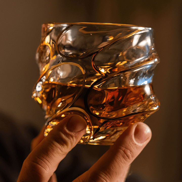 Arashi Gold Japonský Kryštálový Whisky Pohár