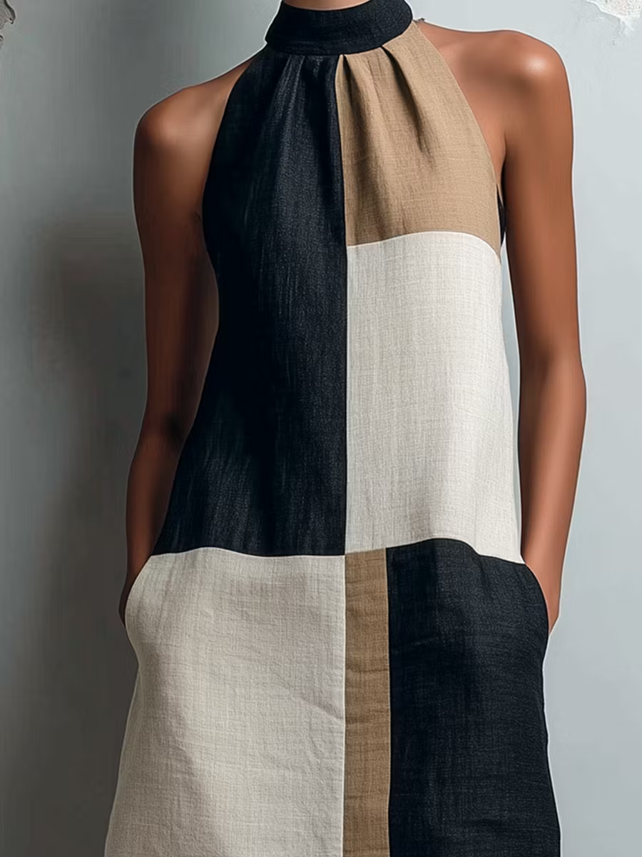 Drahomíra – Mini šaty s halter výstrihom