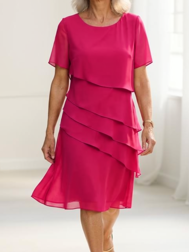 Linda - Elegantná Šaty s Prúžkami
