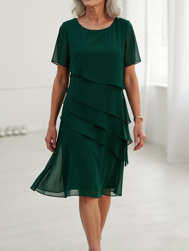 Linda - Elegantná Šaty s Prúžkami