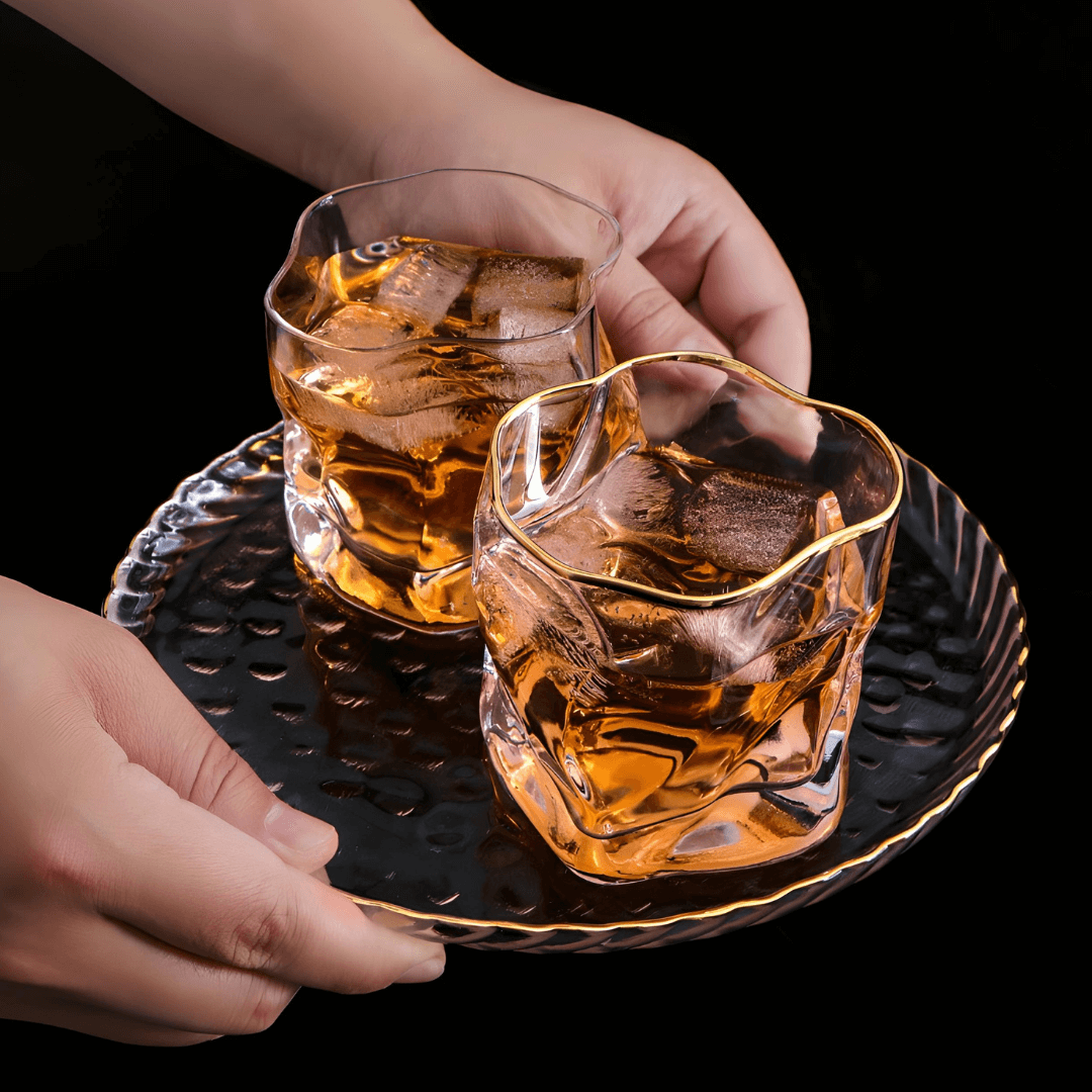 Hoshi Gold Japonský Kryštálový Whisky Pohár