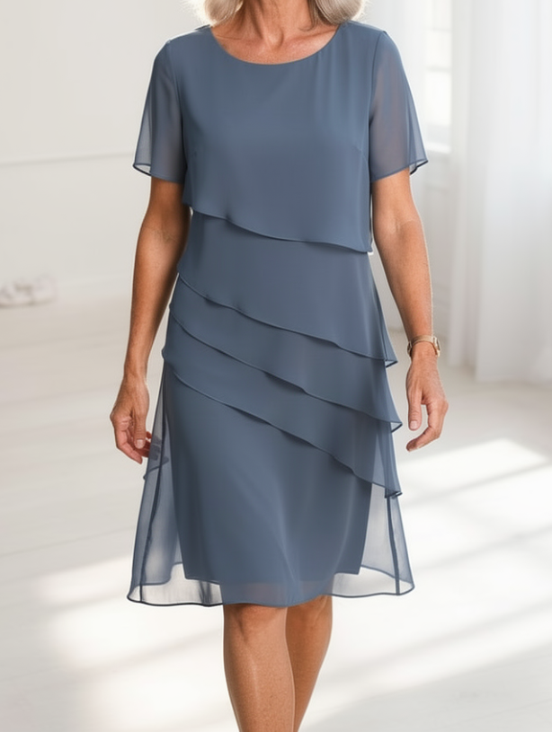 Linda - Elegantná Šaty s Prúžkami