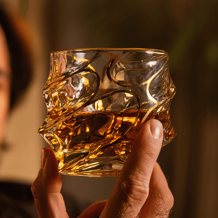 Arashi Gold Japonský Kryštálový Whisky Pohár