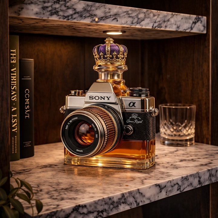 Karafa na whisky - Edícia fotoaparát