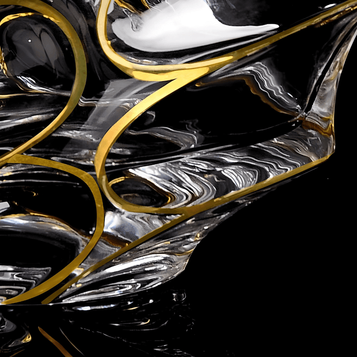 Arashi Gold Japonský Kryštálový Whisky Pohár