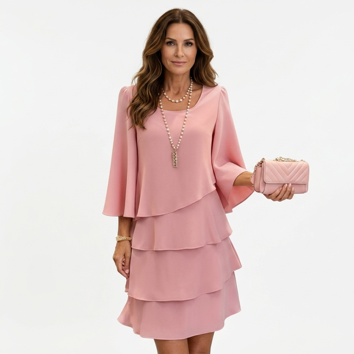 Catherine - Elegantná šaty s pruhmi