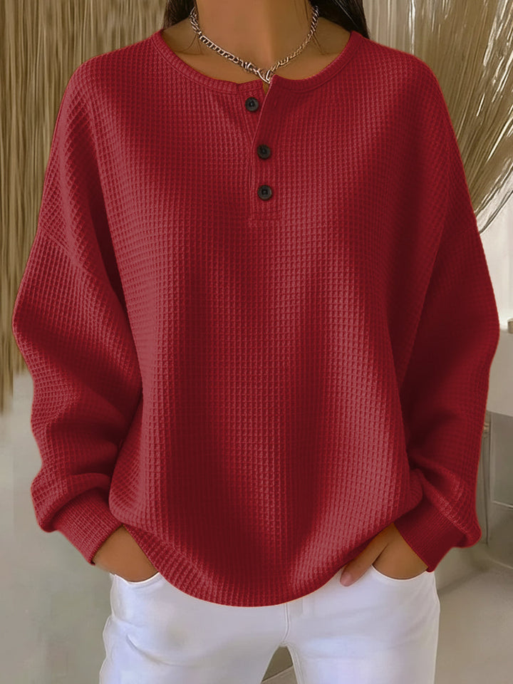 Milagros | Henley Gofrada Mikina