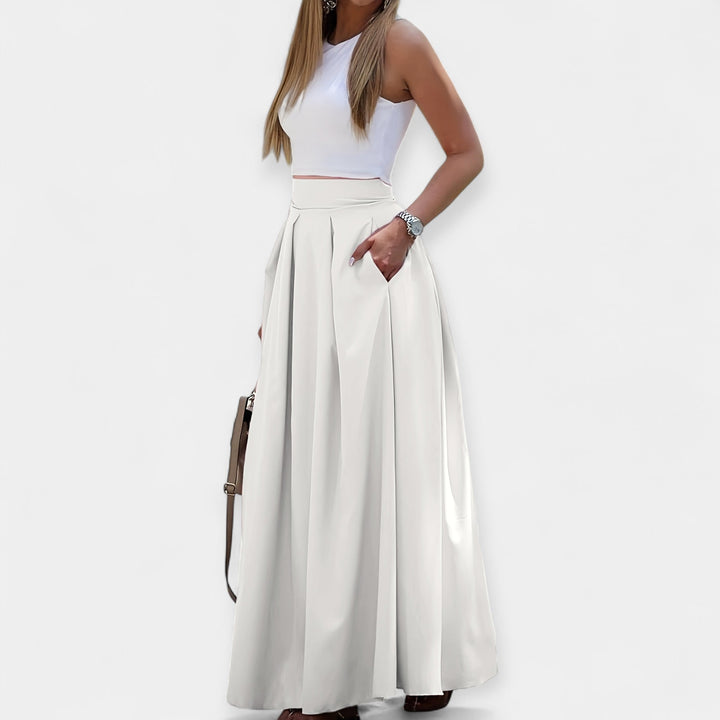 Elegantná Midi Sukňa