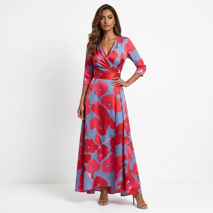 Chloe - Elegantná Maxi Kvetinová Šaty