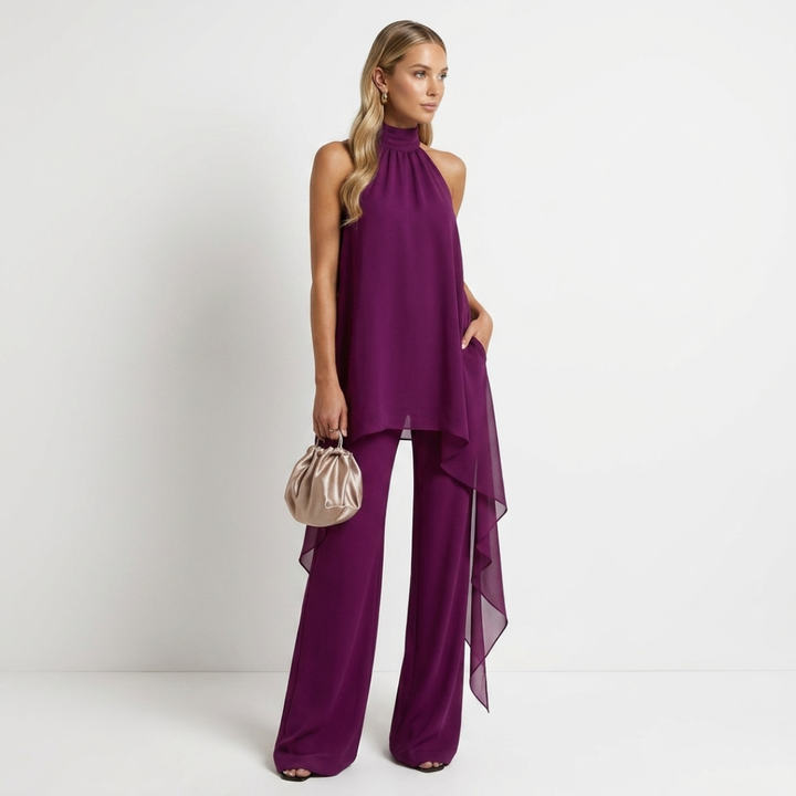 Leandra - Elegantný set s golierom