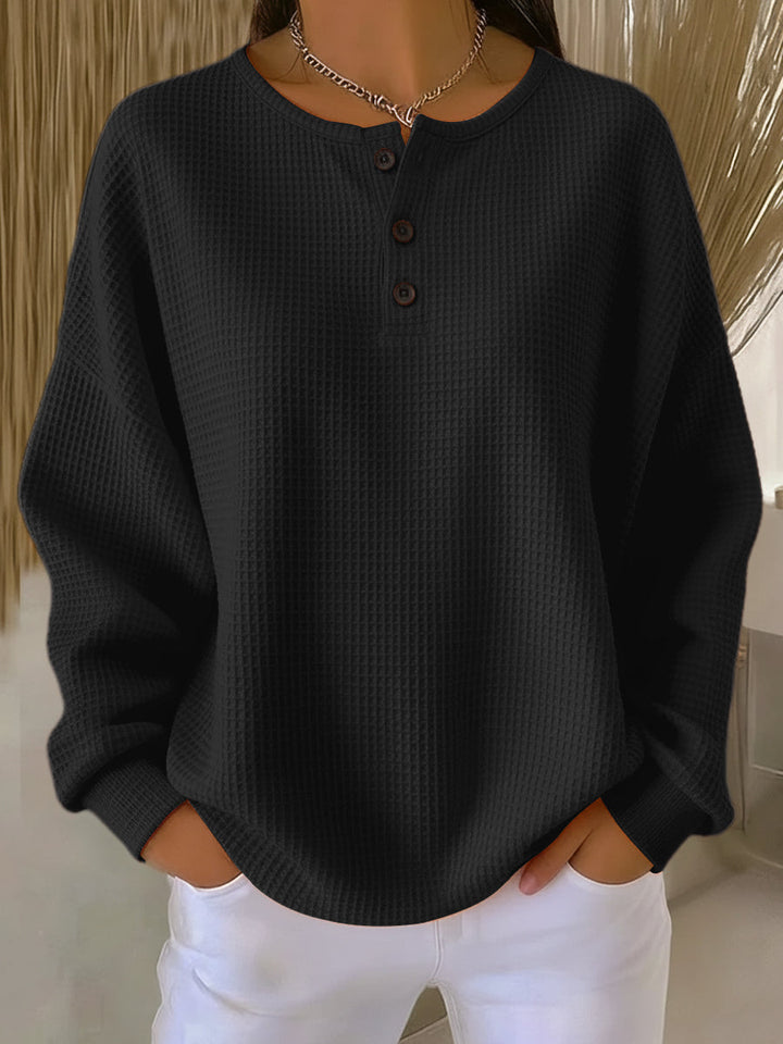 Milagros | Henley Gofrada Mikina