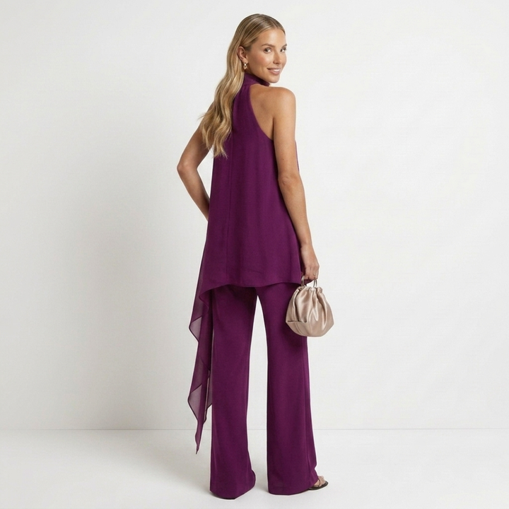Leandra - Elegantný set s golierom