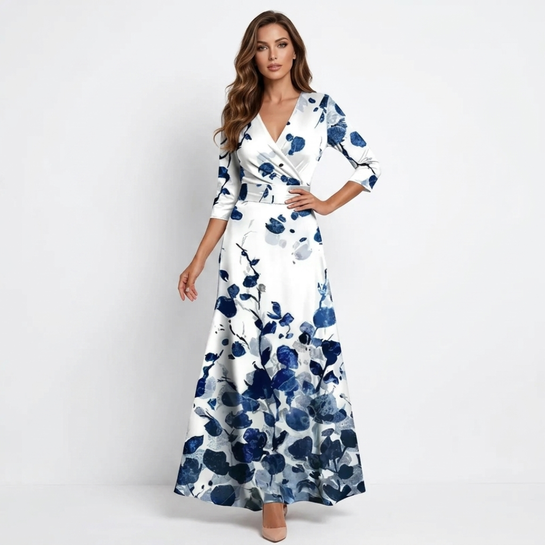 Chloe - Elegantná Maxi Kvetinová Šaty