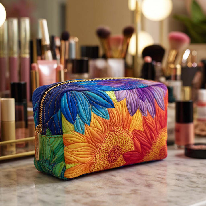 Adelaide - Quilted Toiletry Bag - Summer Print