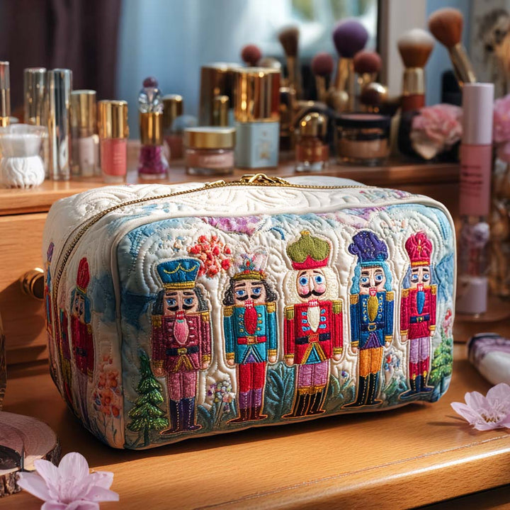 Aspen - Quilted Toiletry Bag - Christmas Nutcracker