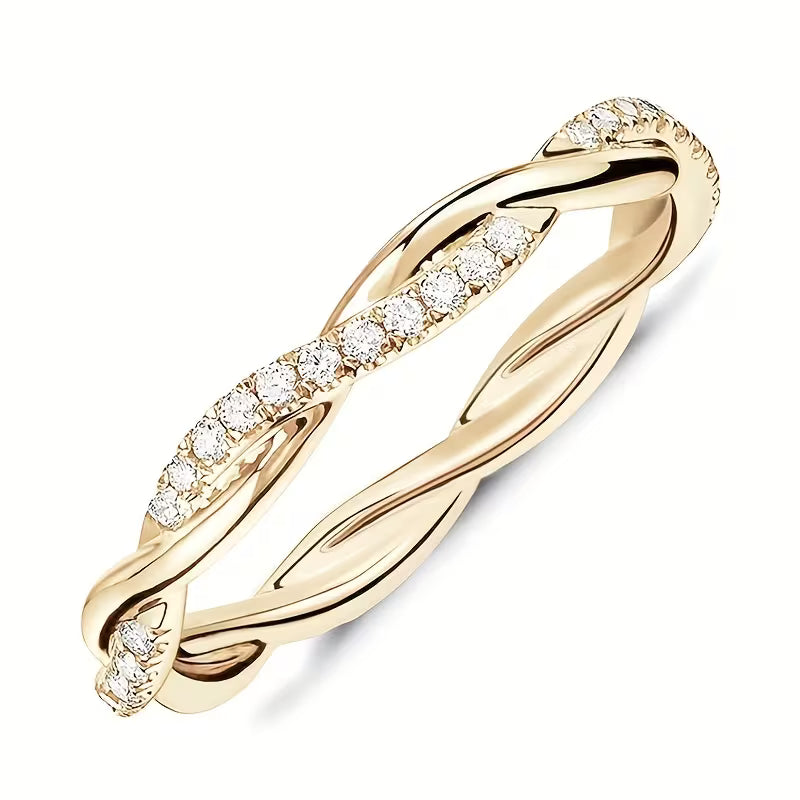 Bague accent à deux styles | Or