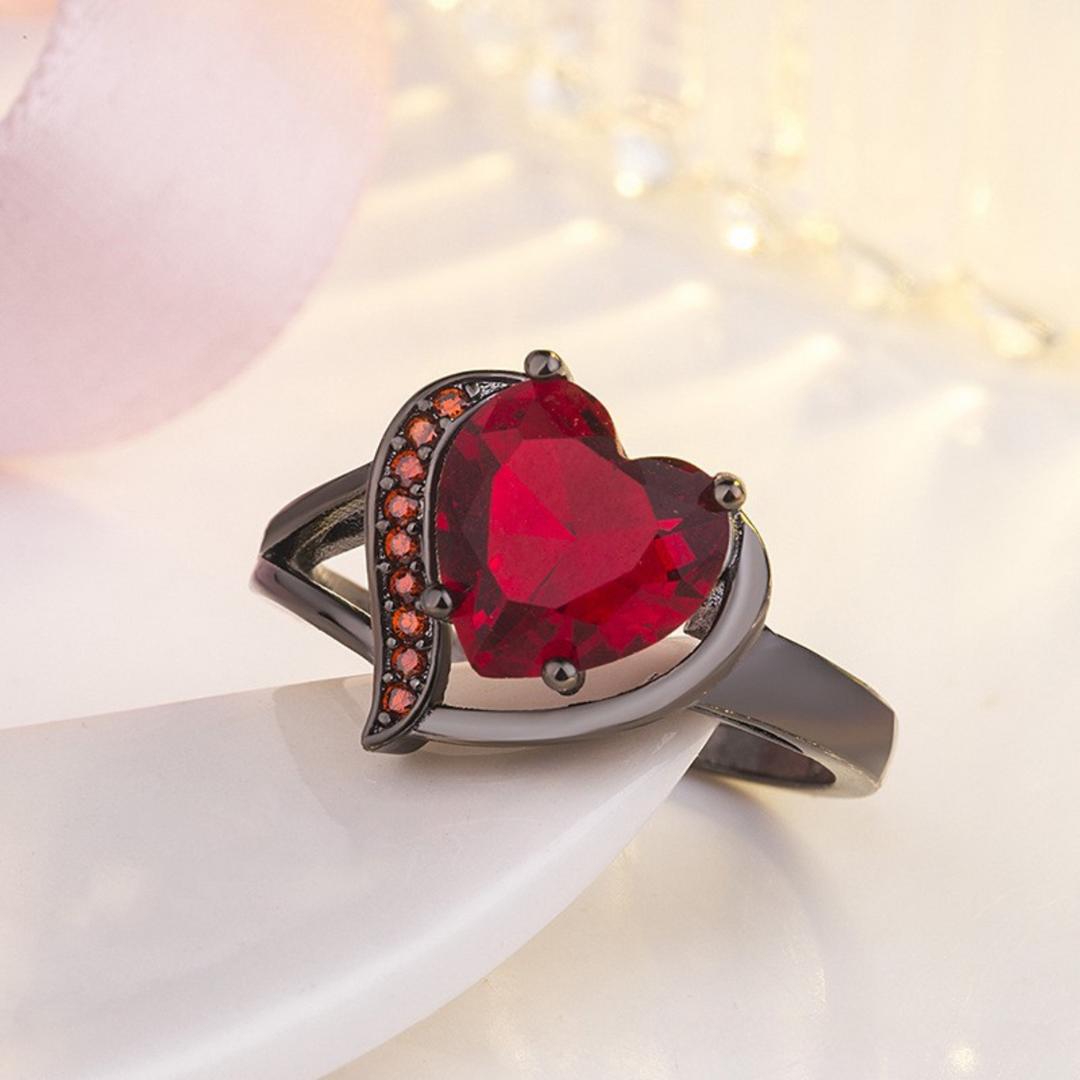 Bague Calindra épine rosée, fini noir | Or