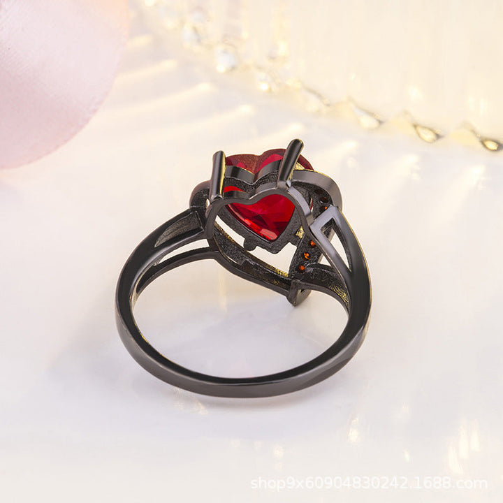 Bague Calindra épine rosée, fini noir | Or