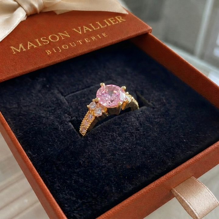 Bague Célia Rosette | Or blanc
