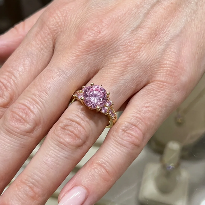 Bague Célia Rosette | Or blanc