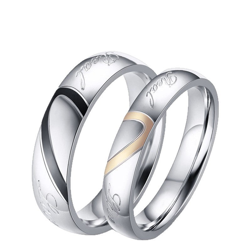 Bague Couple éternel | Or blanc