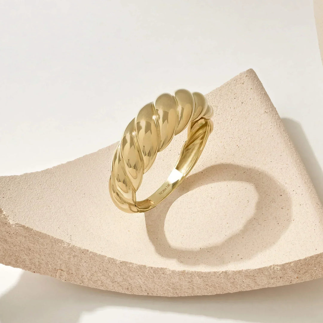 Bague croissant | Or