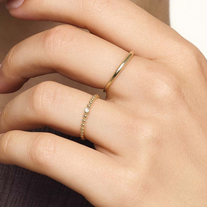 Bague dôme Slim | Or