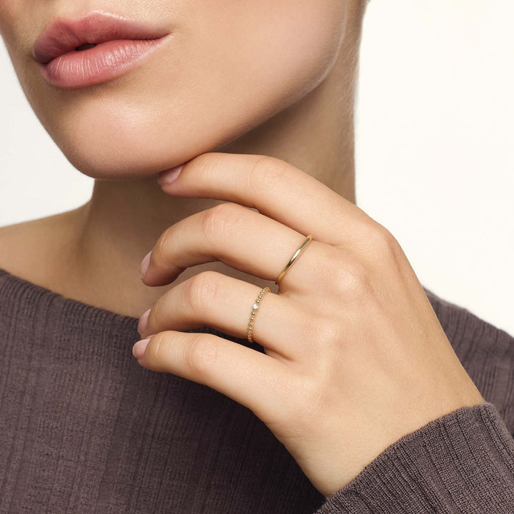 Bague dôme Slim | Or