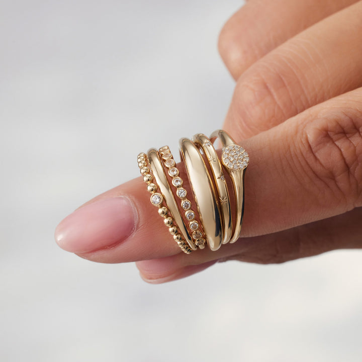 Bague dôme Slim | Or