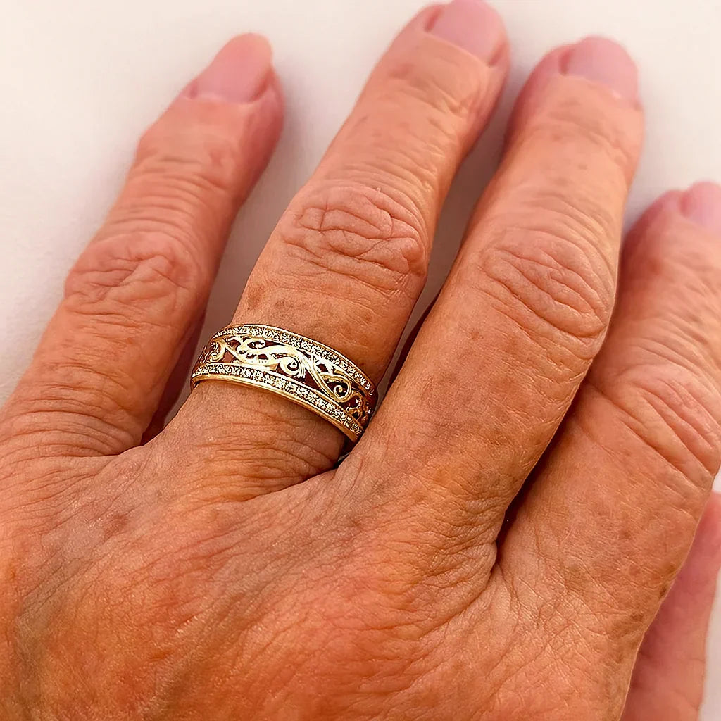 Bague brillante et Vide | Or
