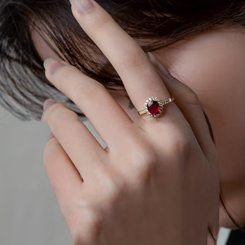 Bague Empereur rouge | Or