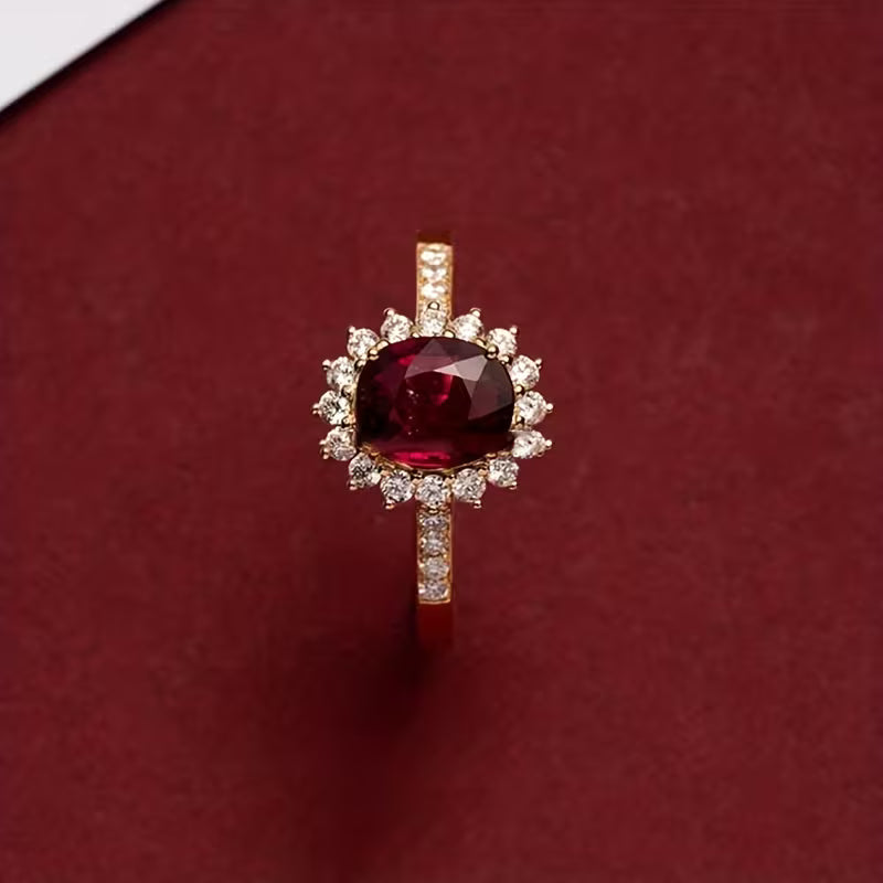 Bague Empereur rouge | Or