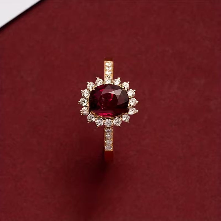 Bague Empereur rouge | Or
