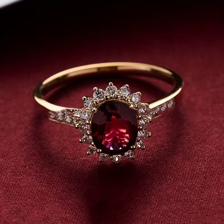 Bague Empereur rouge | Or